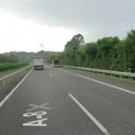 La A-8 registra importantes retenciones en Muskiz mientras un accidente y varias obras complican la circulación