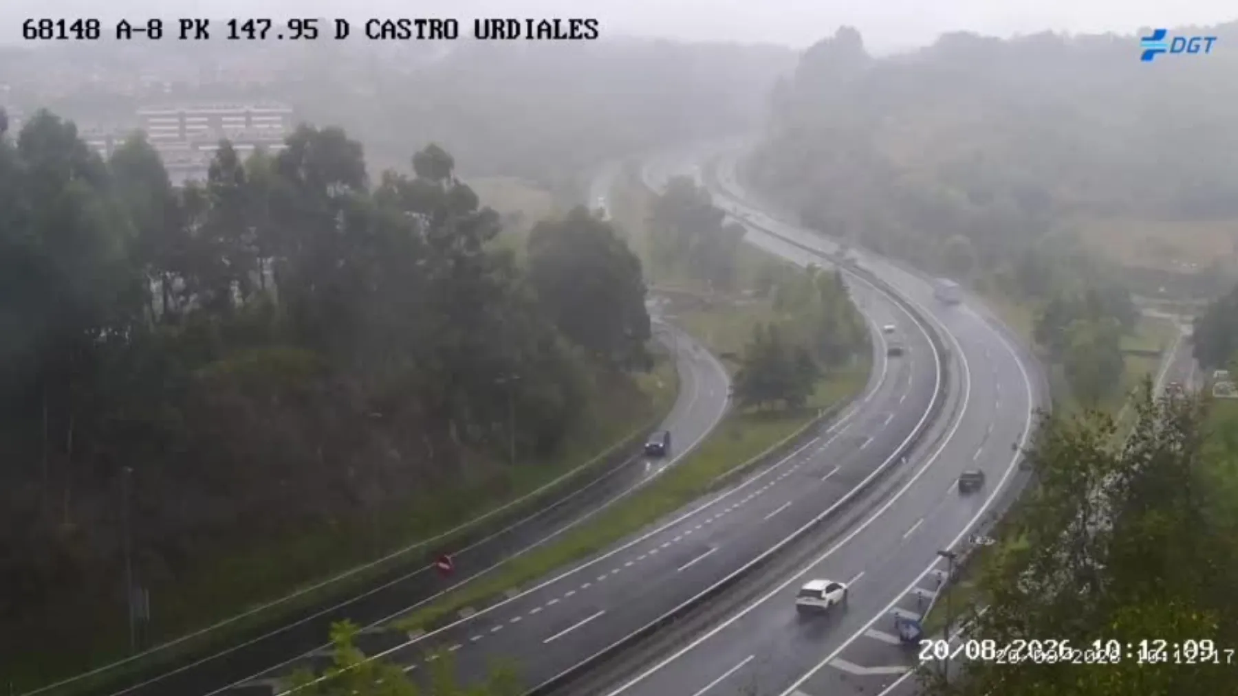Un accidente en la A-8 provoca retenciones en Castro Urdiales, en sentido Vizcaya