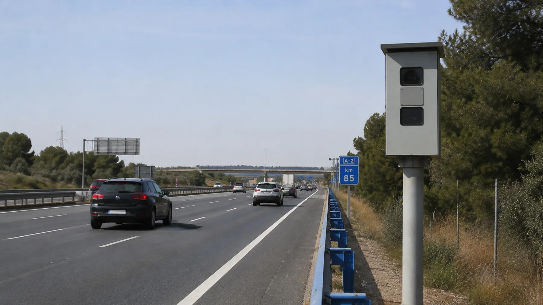Radares en la A-2 2026: guía completa de todos los radares fijos por km (Madrid-Zaragoza)