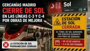 Cercanías Madrid cierra la estación de Sol y el túnel de las líneas C-3 y C-4: fechas y alternativas