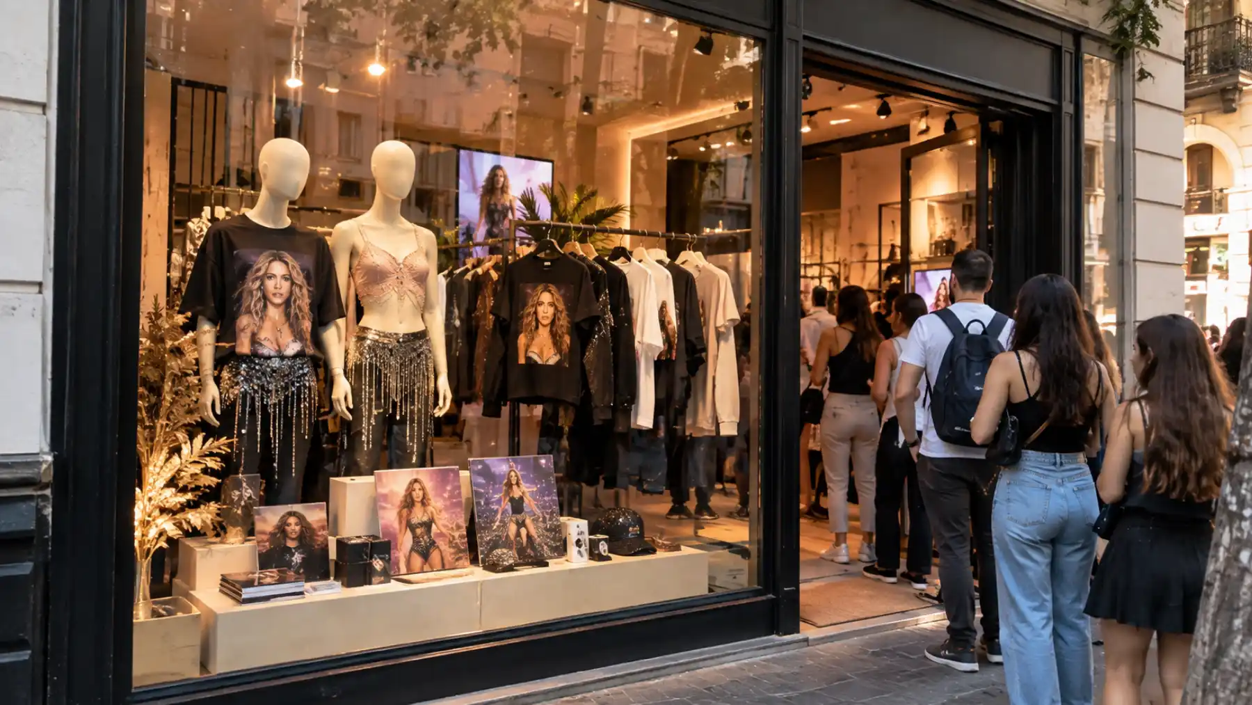 Así es la tienda pop-up de Shakira en Chueca: toda la ropa y merchandising oficial de su residencia en Madrid