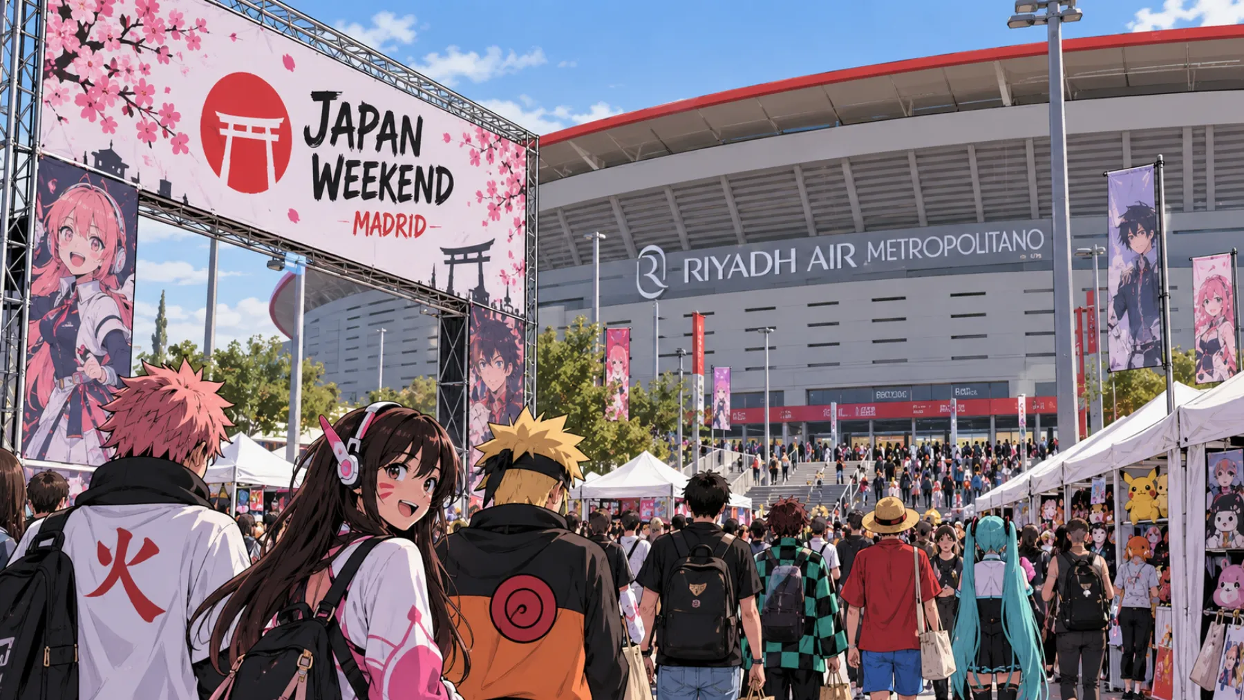 Japan Weekend Madrid 2026: fechas, invitados, entradas y todo el programa en el Riyadh Air Metropolitano