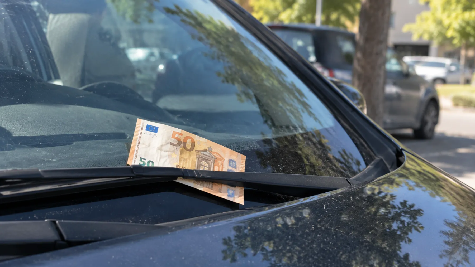 Muchos conductores caen en la trampa: por qué nunca deberías bajar del coche al ver un billete en el parabrisas