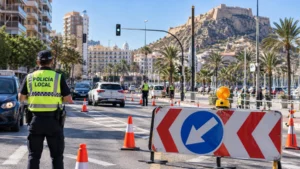 Cortes de tráfico en Alicante del 25 al 31 de octubre de 2026: calles afectadas, horarios y desvíos alternativos