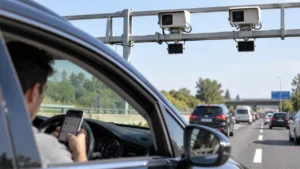 245 cámaras de la DGT vigilan el uso del móvil al volante: así funciona el control